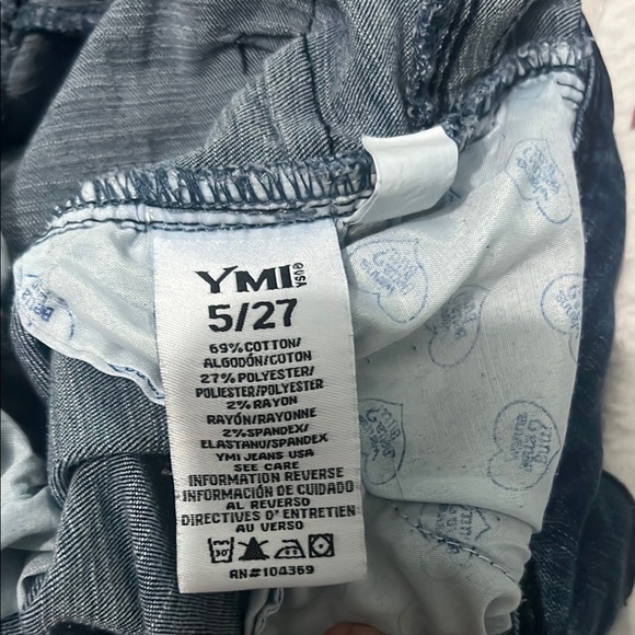 YMI Blue Floral Flare Jeans - Picture 8 of 9